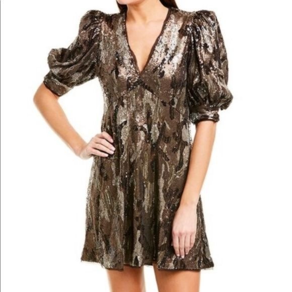 Zadig & Voltaire Metallic Sequin Dress - Picture 1 of 5